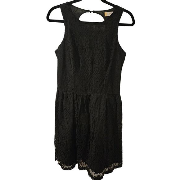 Altar'd State Black Lace Overlay Knee Length Dress Womens Medium NWT‎ - Picture 1 of 6